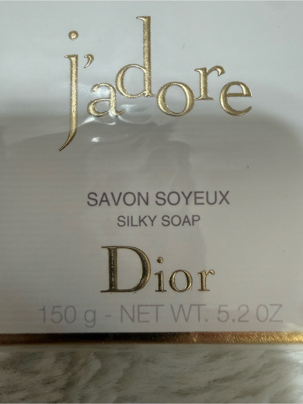 Dior J'adore Silky Soap - Gold and White Packaging